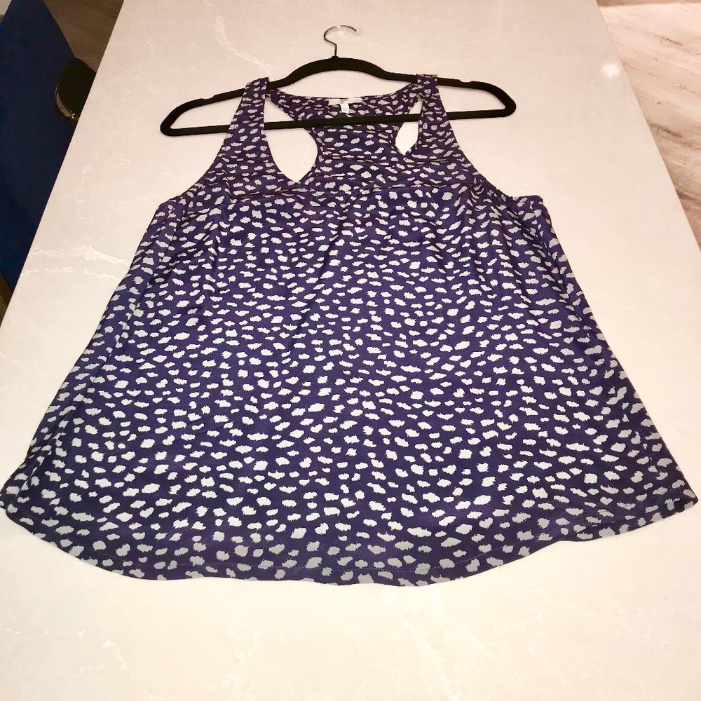 Joie "Drew D" Silk Racerback Tank (Blue, size M)